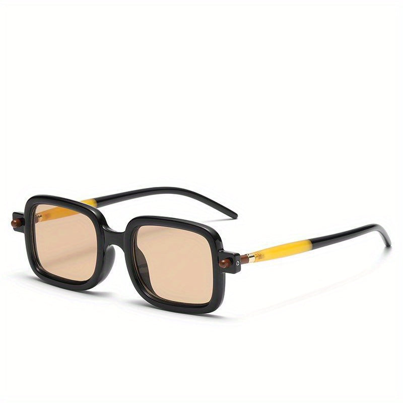 Vintage Square Sunglasses Oversized Retro Rectangle Glasses