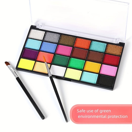24 Water Soluble Body Paint Face Paint Stage Makeup Christmas Halloween