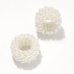 Faux Pearl Hair Tie Elastic Ponytail Holder