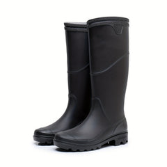 Men's High Top Rain Boots, Waterproof Non-slip Galoshes