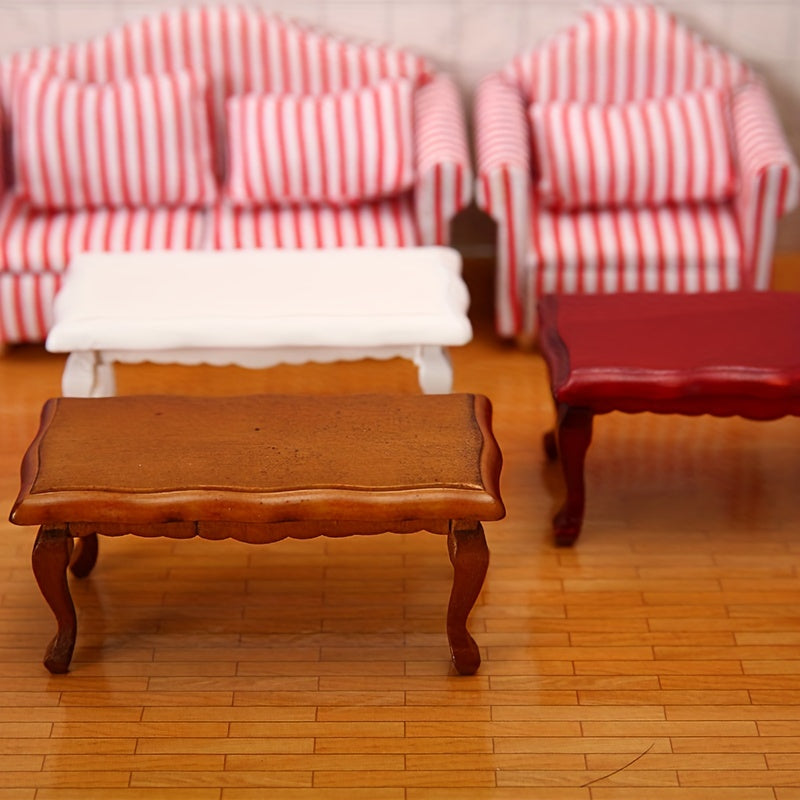 Mini Curved Surface Tea Table Model Furniture