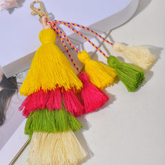 Colorful Tassel Pendant Key Rope Bag Ornament Accessories