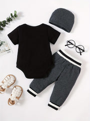 Baby Boys LITTLE BROTHER Short Sleeve Bodysuit Set