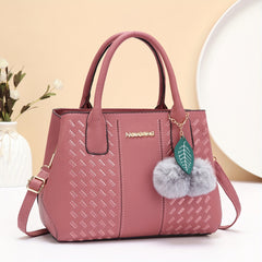 Plaid Tote Bag for Women with Adjustable Strap and Zipper Closure