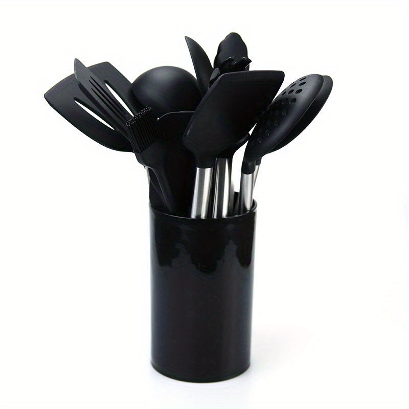 15pcs Silicone Stainless Steel Kitchen Utensils Set