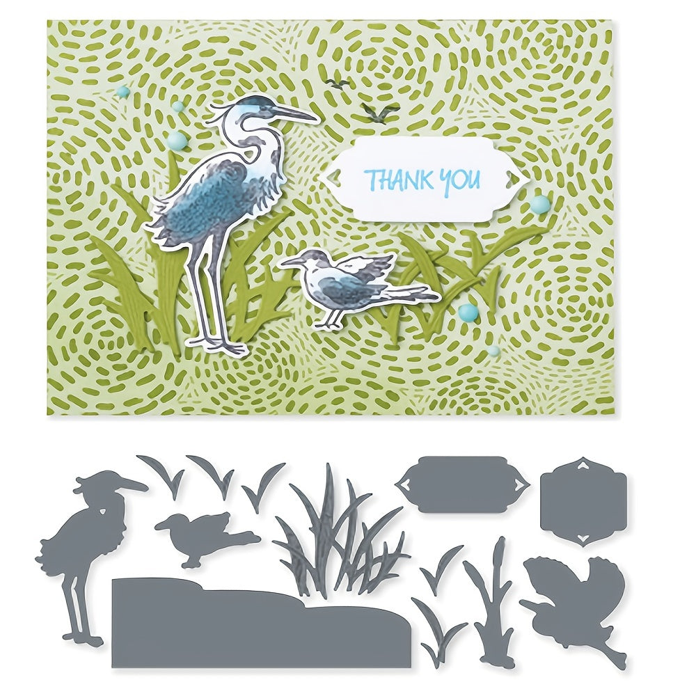 Bird Metal Cutting Dies and Stamps for Scrapbook Designs