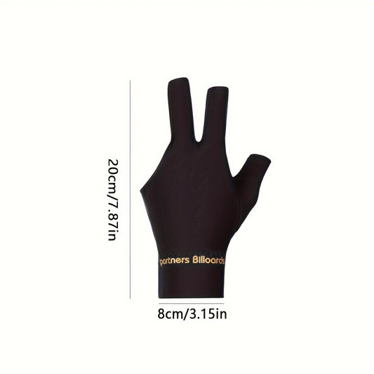 1pc Billiard Three finger Gloves Cotton Non slip Pool Gloves For Left Hand