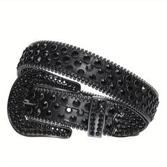 Bling Rhinestone Belt Western Cowboy Cowgirl Crystal Leather Jeans Dress