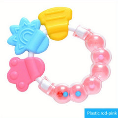 Baby Silicone Teether Molar Stick Rattle Toy