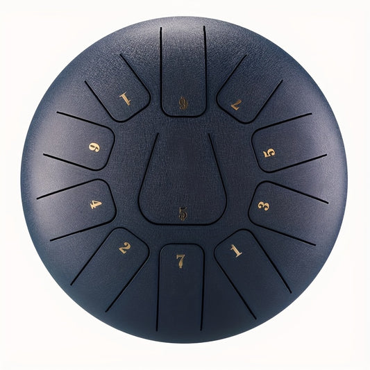 32 Cm 11 Tones Steel Tongue Drum Percussion Instrument with Bag and Mallets
