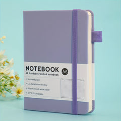 Customizable A6 Hardcover Notebook Pink Elastic 192 Pages Soft Faux Leather