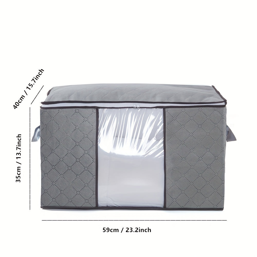 Large Foldable Blanket Storage Bag for Blankets Pillows Quilts & Linens