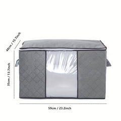 Large Foldable Blanket Storage Bag for Blankets Pillows Quilts & Linens