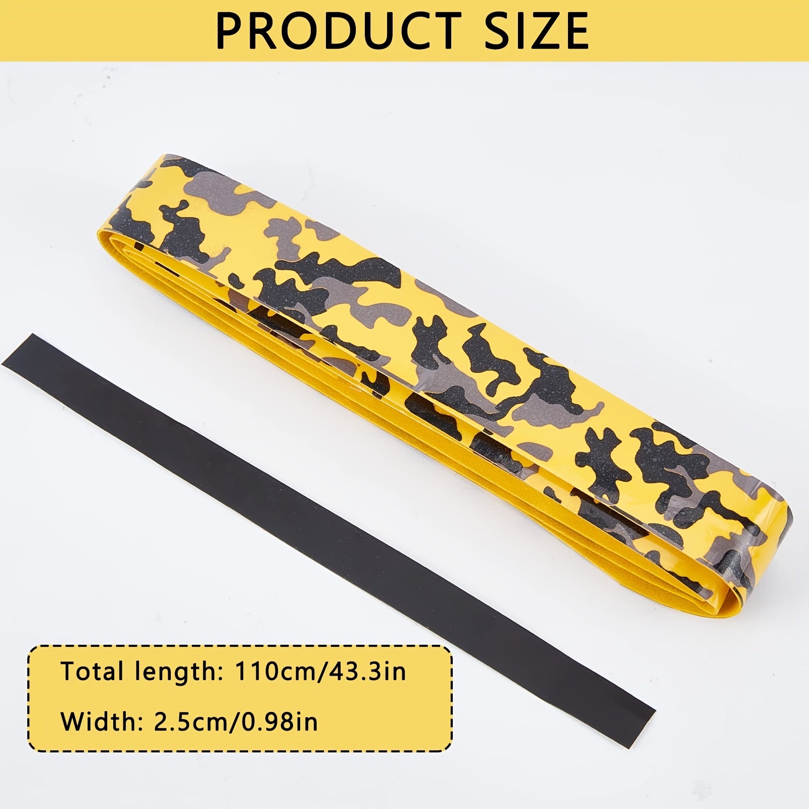 5pcs Camouflage Print Tennis Racket Grip Tape Non Slip Badminton Overgrip