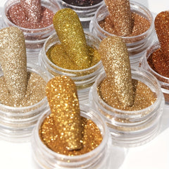 6 Boxes Holographic Nail Glitter Set