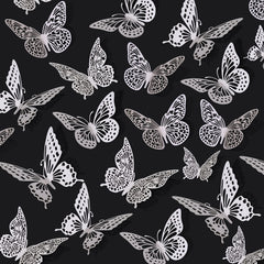 48pcs 3D Butterfly Wall Decor for Birthday Party Cake Decorations