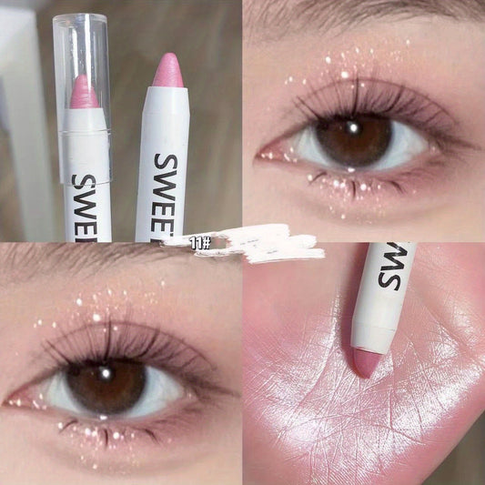 Eyelid Highlighting Pen Eye Brightening Waterproof Shimmer Stick