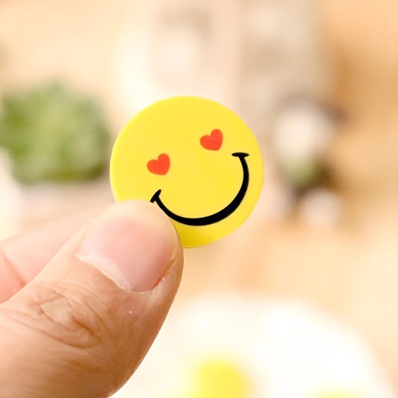 Cute Cartoon Smile Face Eraser for Clean Traces