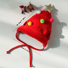 Christmas Pet Hat for 8-15lb Dogs, Outdoor Party Accessory