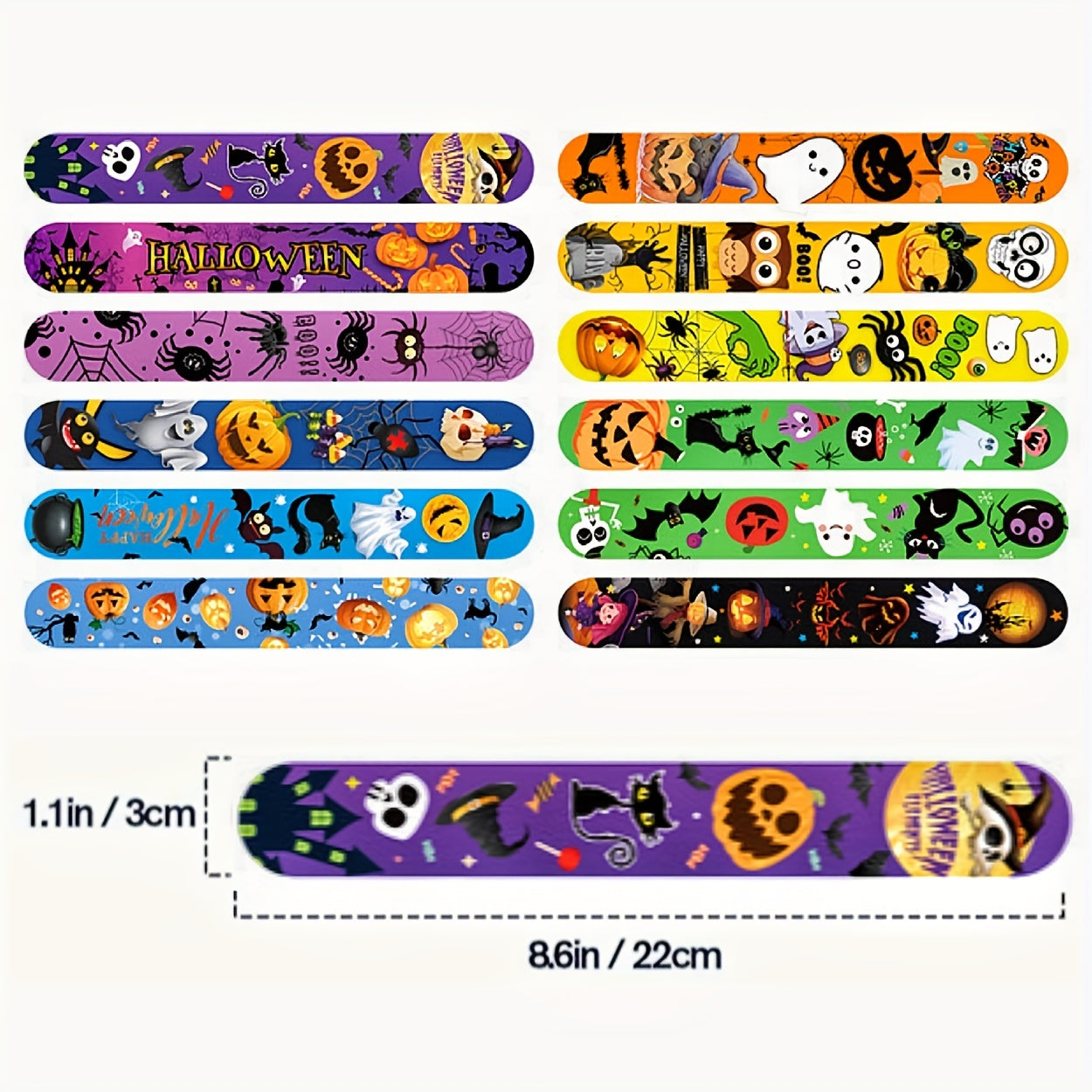 Halloween Slap Bracelets Bulk - Spooky Fun for All Ages