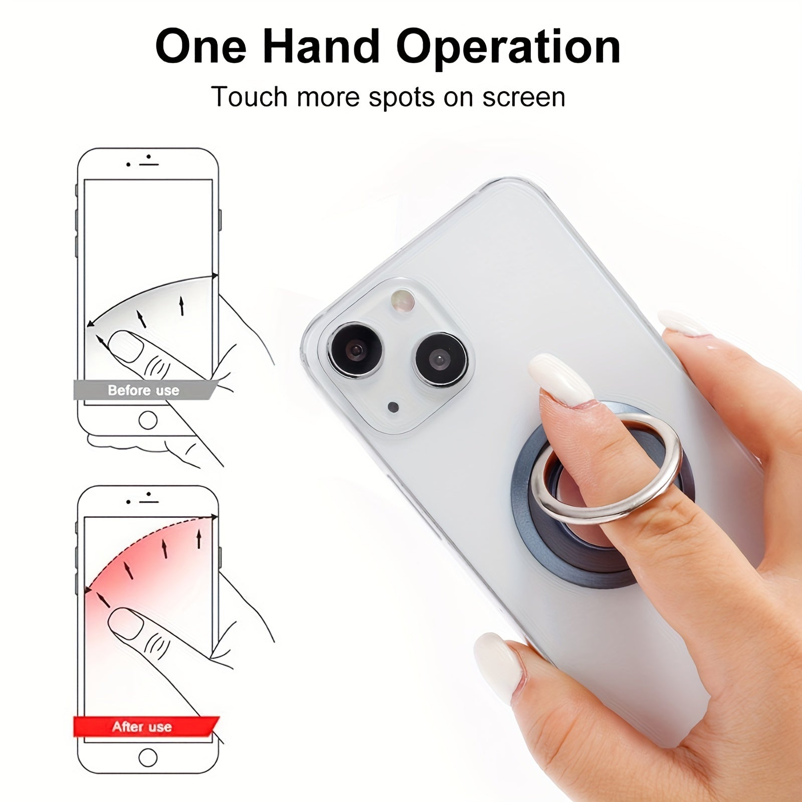 Universal Finger Ring Phone Holder 360&deg; Magnetic Bracket
