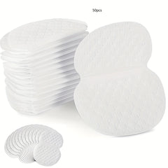 50pcs Sports Sweat Patch Breathable Underarm Pads