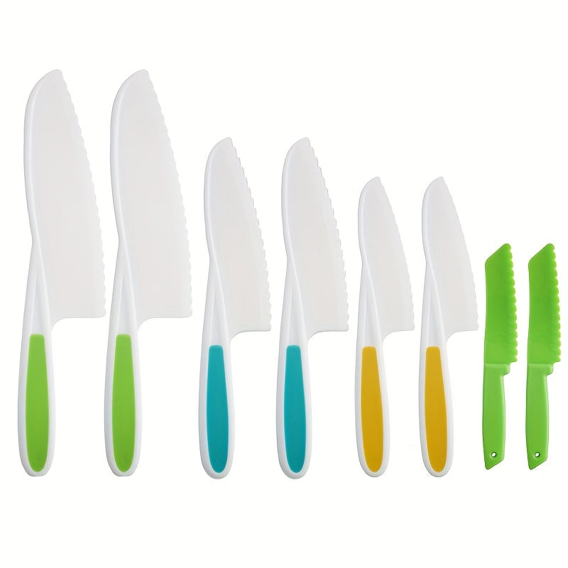 8pcs Kids' Cook Set with Scissors Pretend Play Kitchen Tool Set