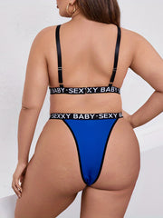  Strappy Bra & Panty Lingerie Set
