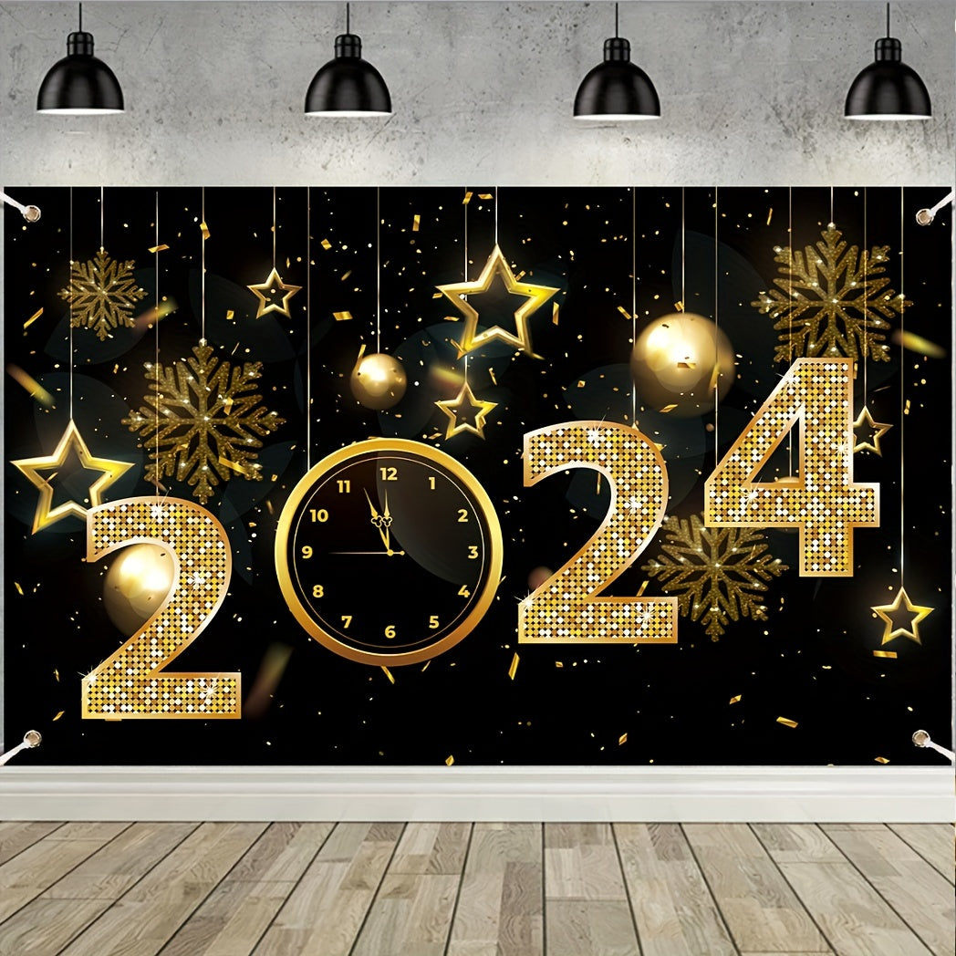 Happy New Year Banner Cloth Party Decoration Supplies