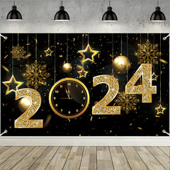 Happy New Year Banner Cloth Party Decoration Supplies