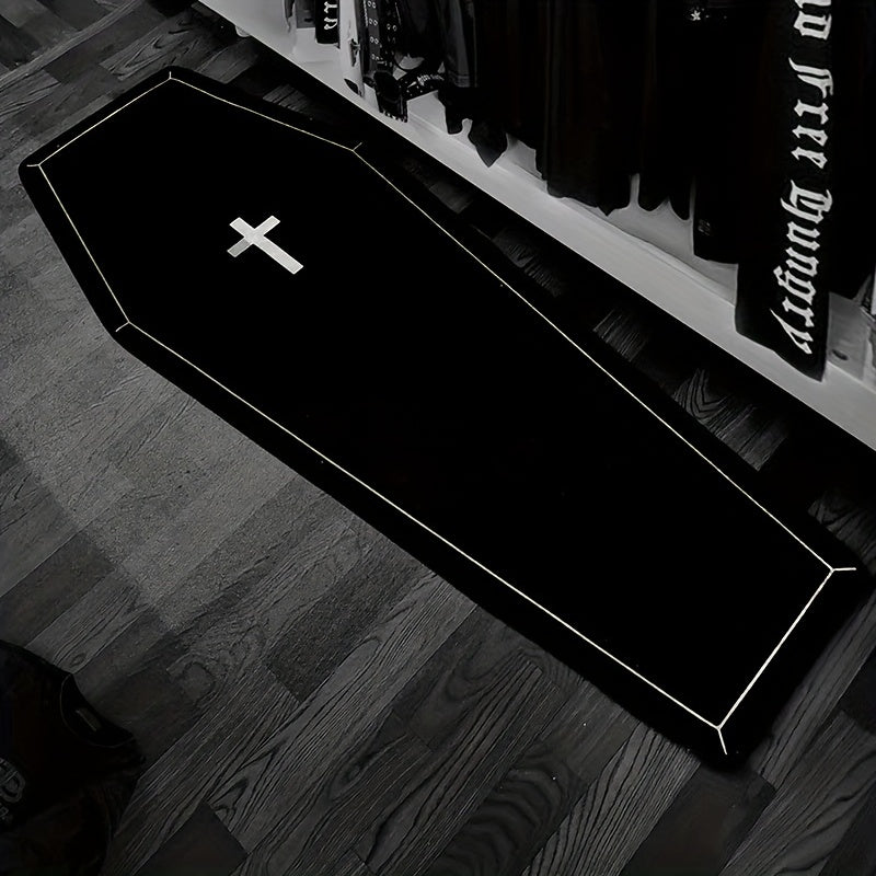 Halloween Coffin Rug Soft Modern Decoration