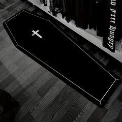 Halloween Coffin Rug Soft Modern Decoration