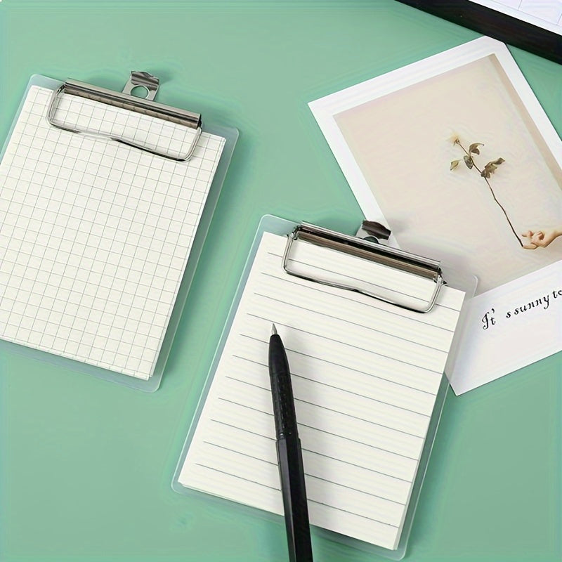 2pcs Mini Clipboard Notepads for Nurses and Office Workers - Durable