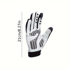 Warm Cycling Gloves Waterproof Windproof Shock-absorbing Non-slip Leather