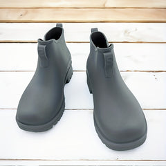 Women's Waterproof Rain Boots Solid Non slip Outdoor Rain Boots