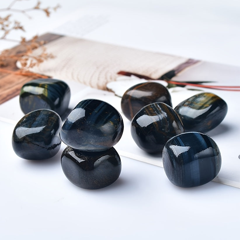 1pc Tiger Polished Rolling Stone Grinding Stone for Aromatherapy Diffuser