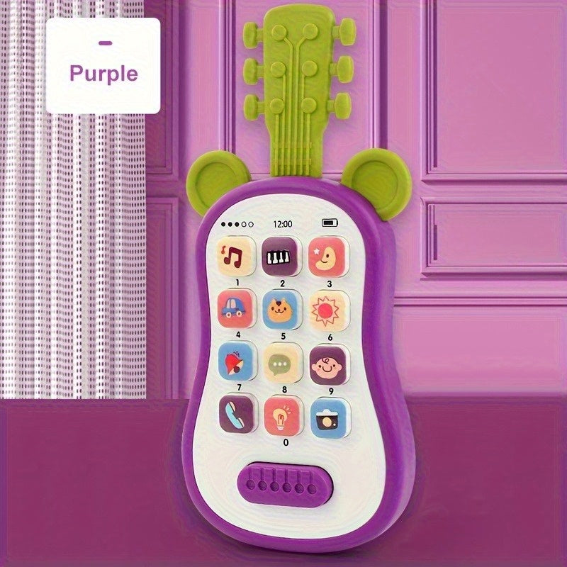 Interactive Guitar Shaped Music Phone Toy for Toddlers