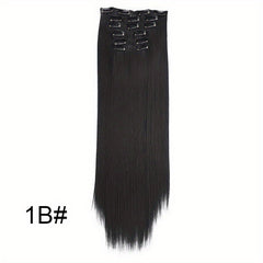 Straight Hair Extensions Invisible Heat Resistant Hairpieces for Women