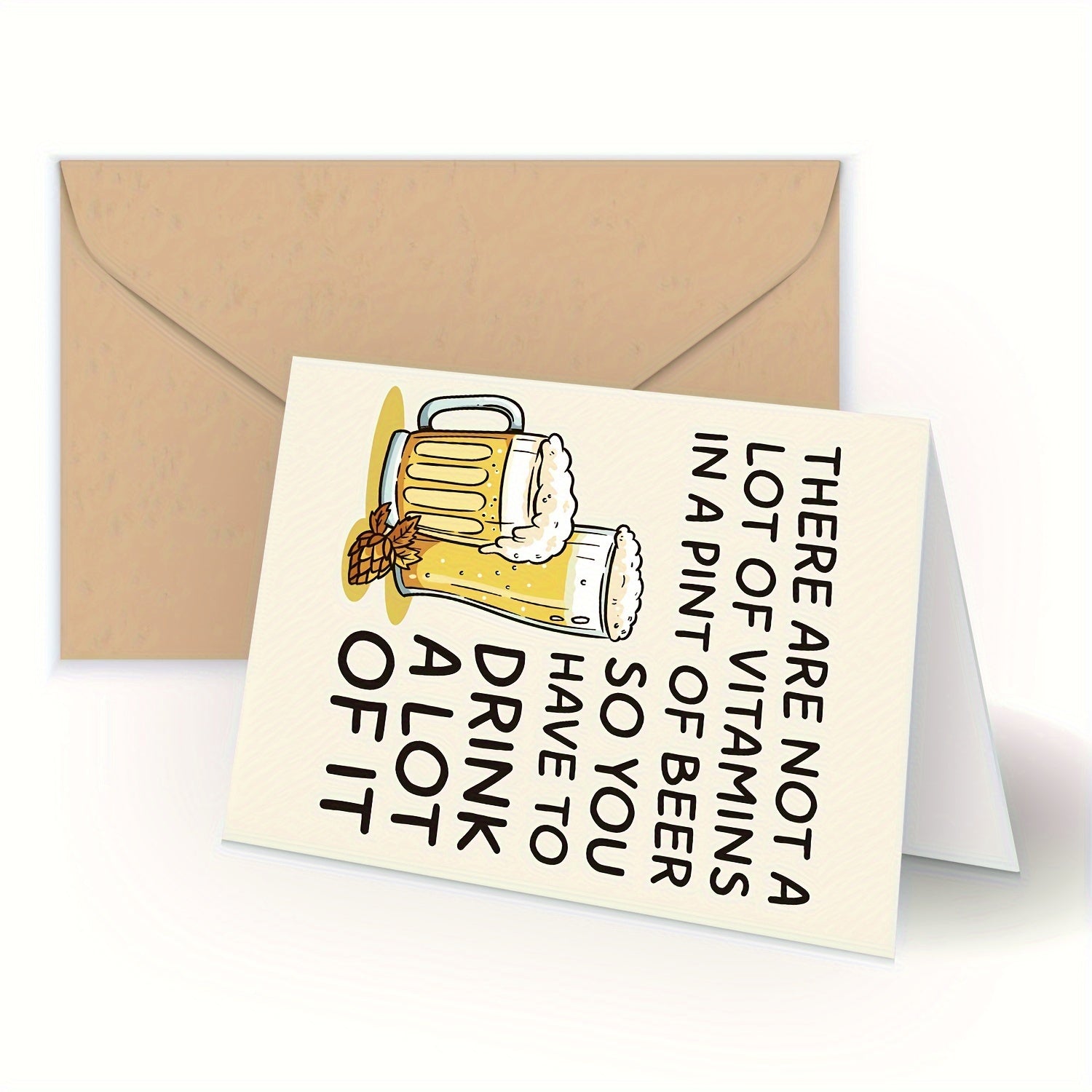 Funny Beer Birthday Greeting Card for Men Dad Grandpa Uncle