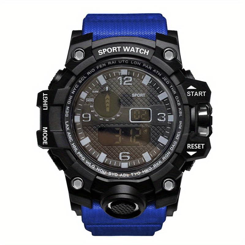 Large Dial Sports Electronic Watch for High School Boys