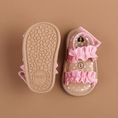 Baby Girls Breathable Open Toe Sandals Lightweight Anti Slip Comfortable