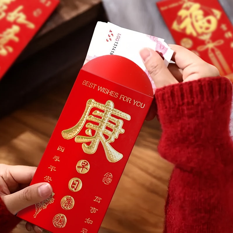 6 Chinese Red Packet Blessing Lucky Money Bag Creative Red Envelope