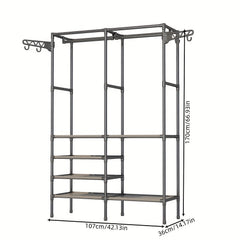 Large Capacity Coat Rack Standing Storage Rack