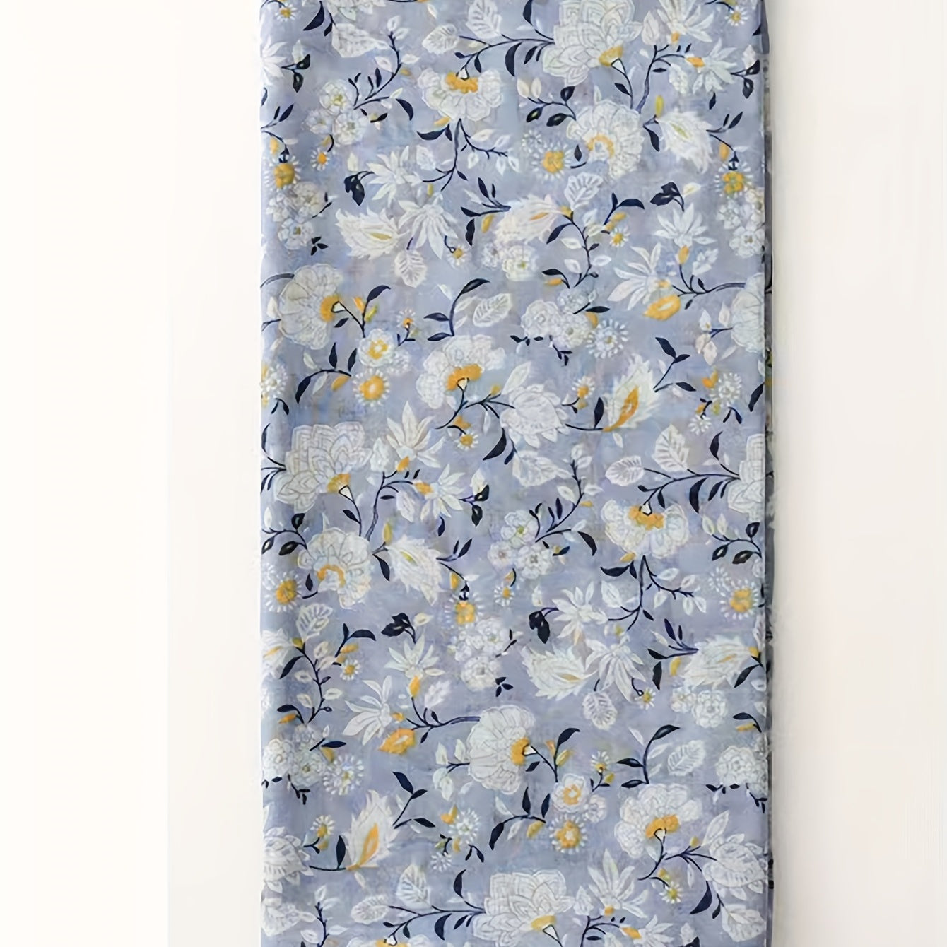 Boho Flower Print Tassel Scarf Shawl for Women