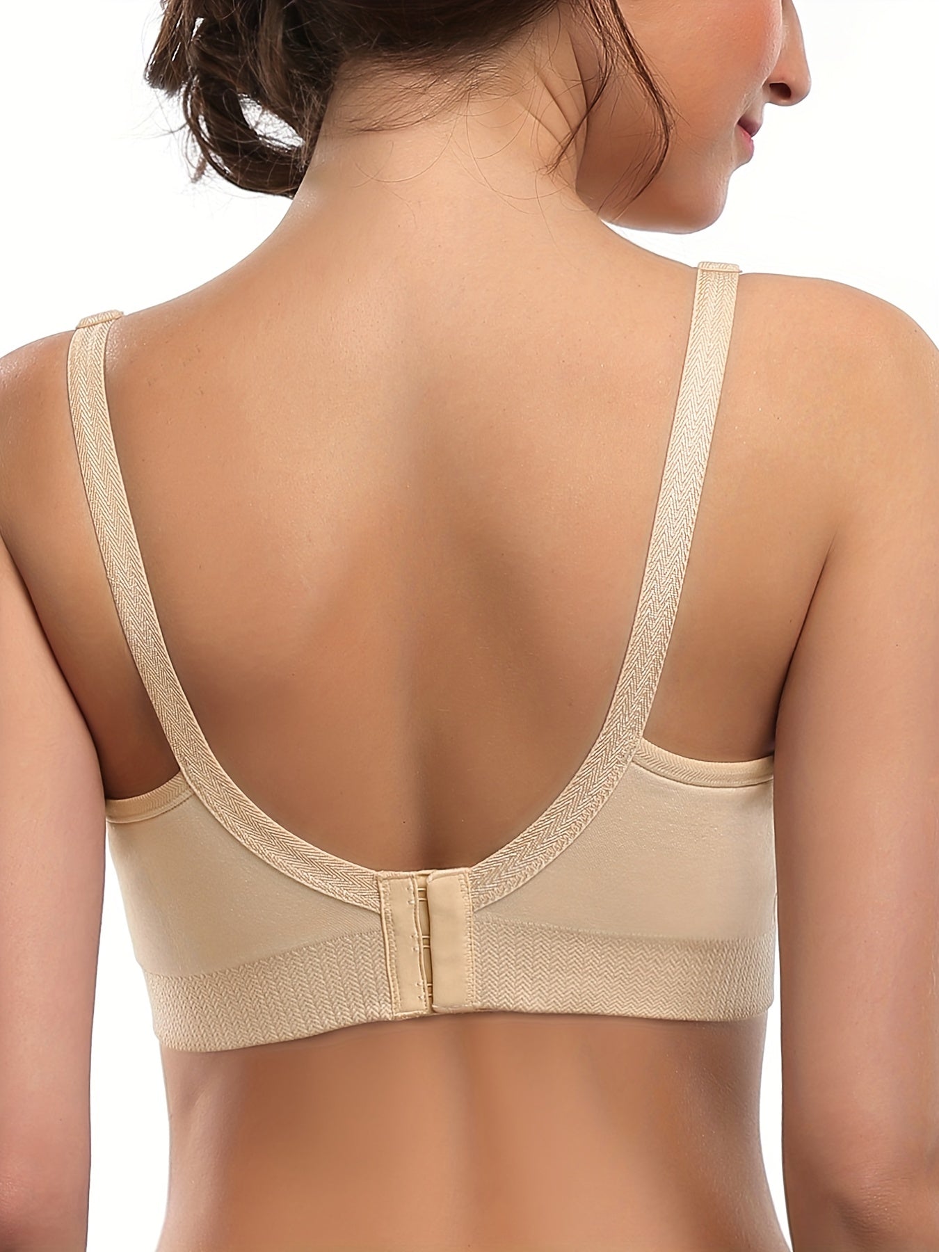 Front Buckle Nursing Bra Wireless Breathable Breastfeeding Bra