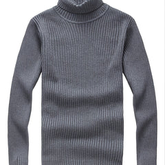 Men's Winter Turtleneck Knit Pullover Sweater Base Layer