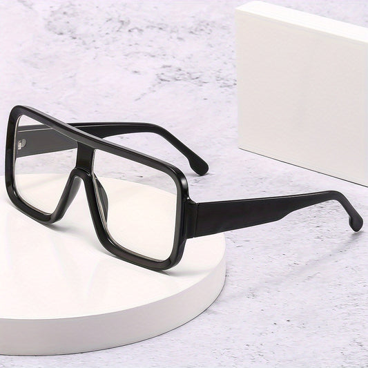 Men's Square Frame Anti Light Glasses for Party