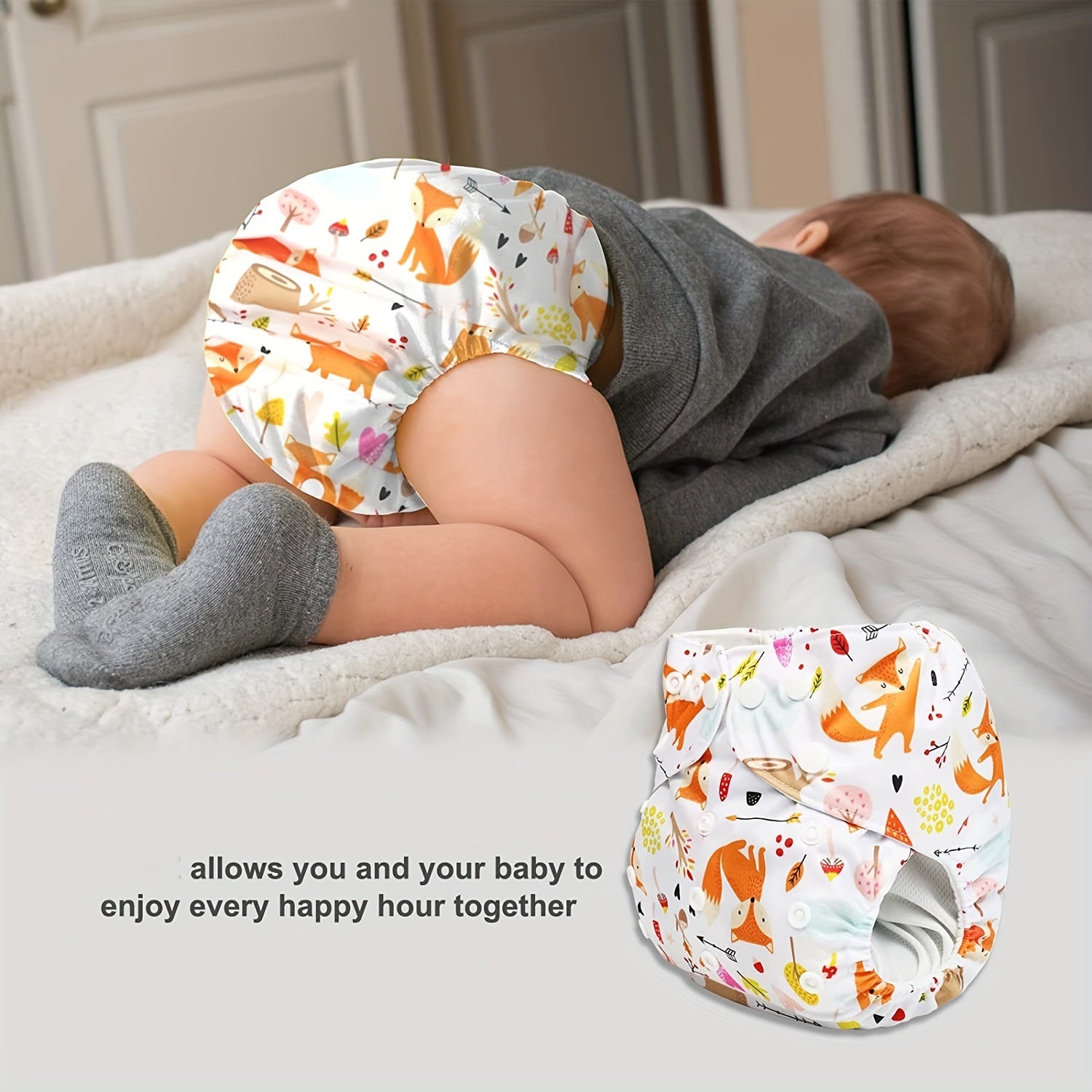 Solid Leak-proof Cloth Diapers For Infants