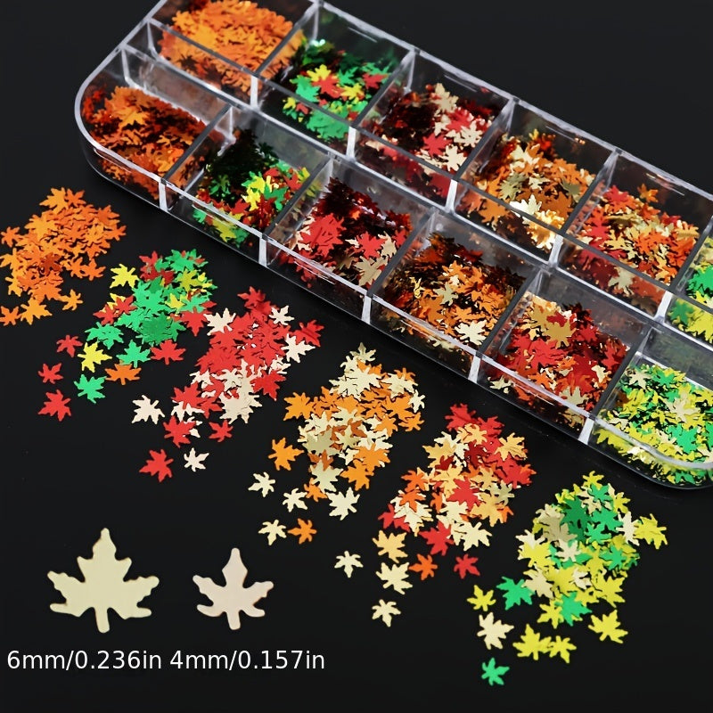 Maple Leaves Glitter Sequins Epoxy Resin Filling Autumn Series Resin Fillers