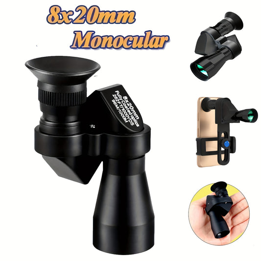 8X20 Mini Monocular Telescope Lightweight Portable for Camping Traveling